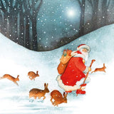 Charity Christmas Cards - Box of 20 - Santa In The Snow
