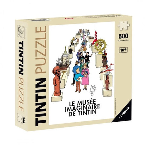 TINTIN 500 Piece Jigsaw - Le Musee Imaginaire de Tintin - 48.5 x 34.5cm