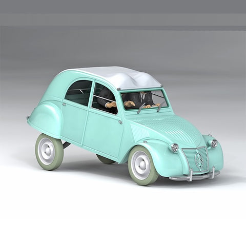TINTIN 1/24 Scale Model - Thompson and Thomson 2CV