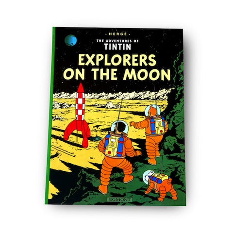 TINTIN HARDBACK BOOK - Explorers on The Moon