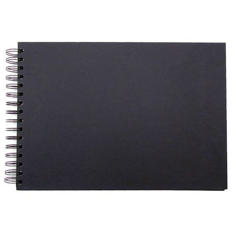 SEAWHITE BLACK CARD DISPLAY BOOK - A4 - Landscape