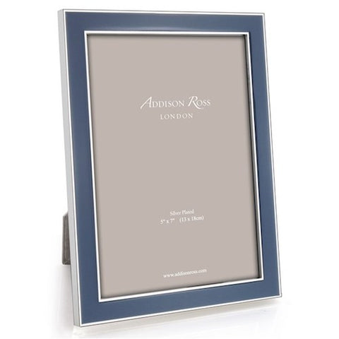 ADDISON ROSS Enamel Photograph Frame - Denim - 8" x 10"