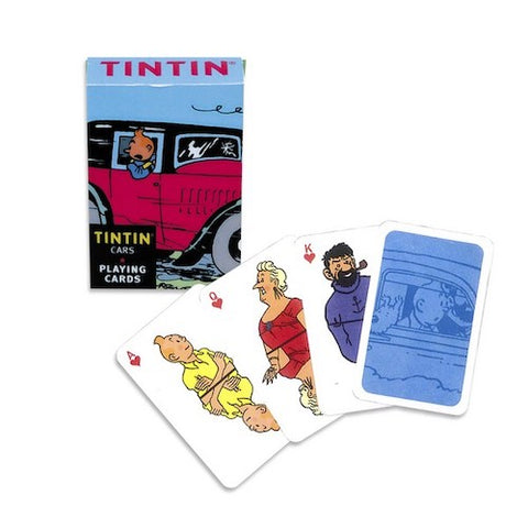 TINTIN PLAYING CARDS - Cars