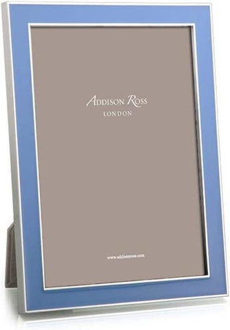 ADDISON ROSS Enamel Photograph Frame - Periwinkle - 5" x 7"